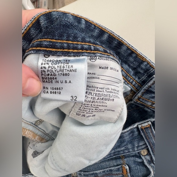 AG Adriano Goldschmied Distressed Jeans The Protégé Straight Leg Like New 0345 - Picture 14 of 14